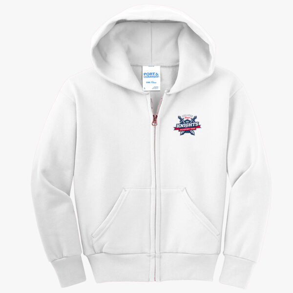 Youth Core Fleece Full Zip Hooded Sweatshirt Thumbnail